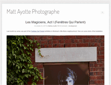 Tablet Screenshot of mattayotte.com